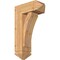 Ekena Millwork Thorton Arts and Crafts Smooth Bracket w/ Offset Brace, Western Red Cedar, 7 1/2"W x 18"D x 30"H BKT0806X18X30THR03SWR - alternate 1